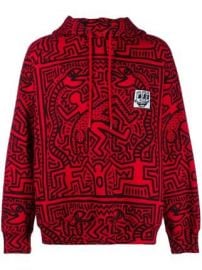 x Keith Haring Odysseus printed hoodie at Farfetch